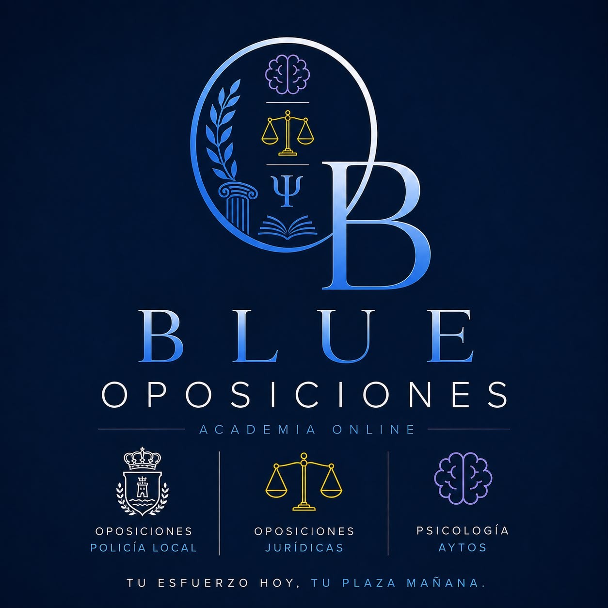 Blue Oposiciones: academia online de oposiciones policía local, jurídicas y psicología